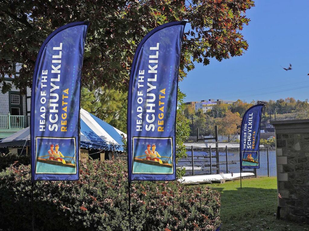 advertising flag schuylkill regatta blade 4x3 3