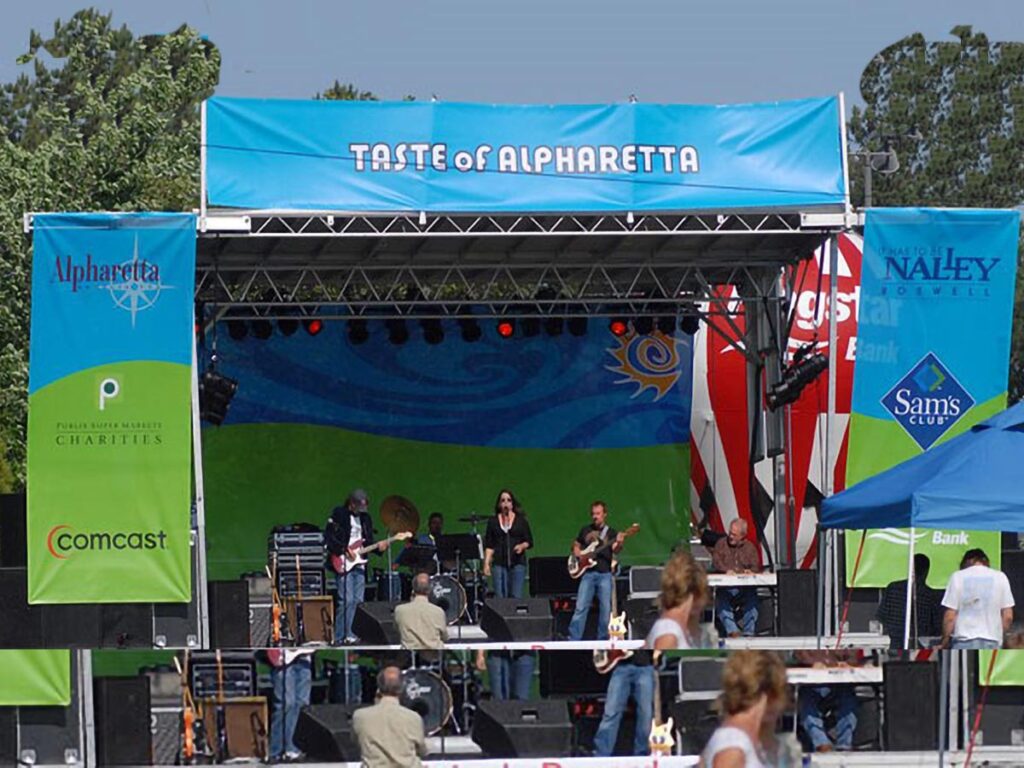 backdrop outdoor banner systems concert & events