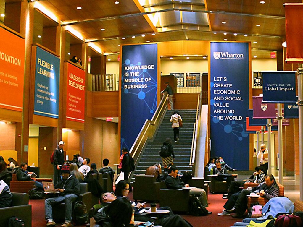 banners for colleges and schools wharton 4x3 2