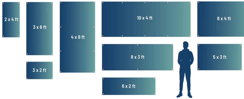 banners popular sizes