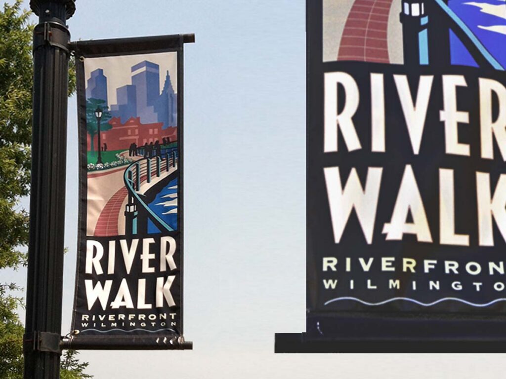 custom banners pole banners waterfront river 4x3 3