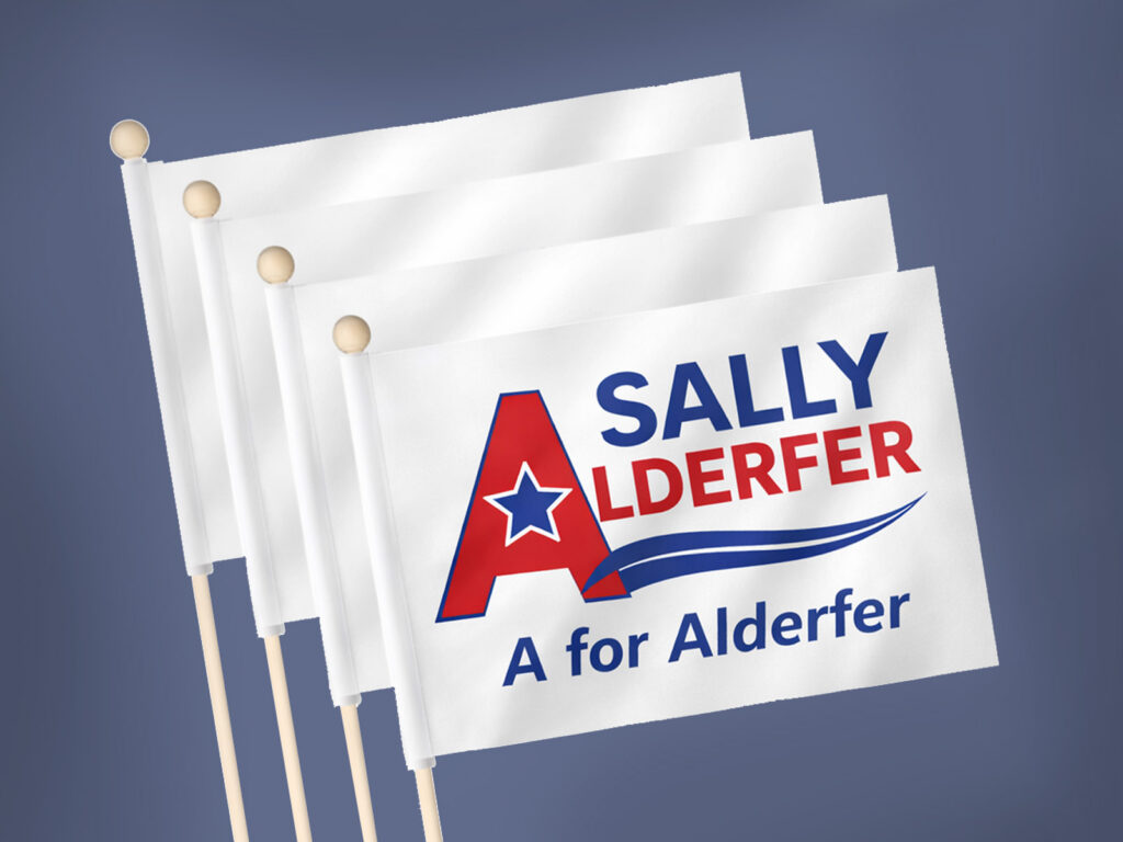 mini political hand stick flags alderfer