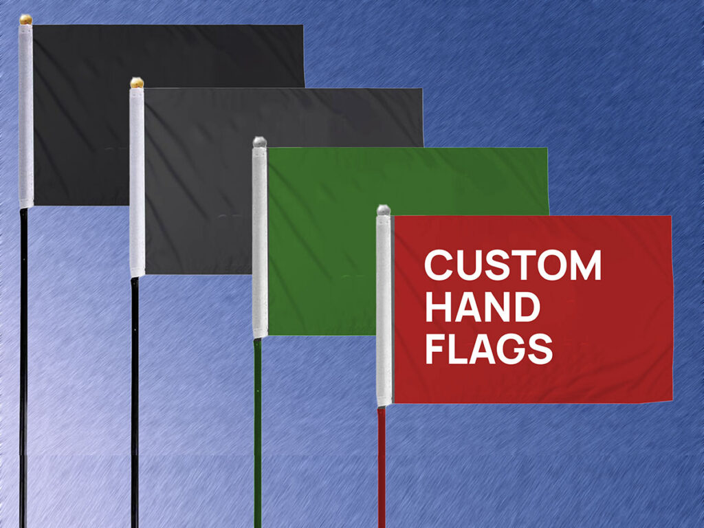 modern hand flags