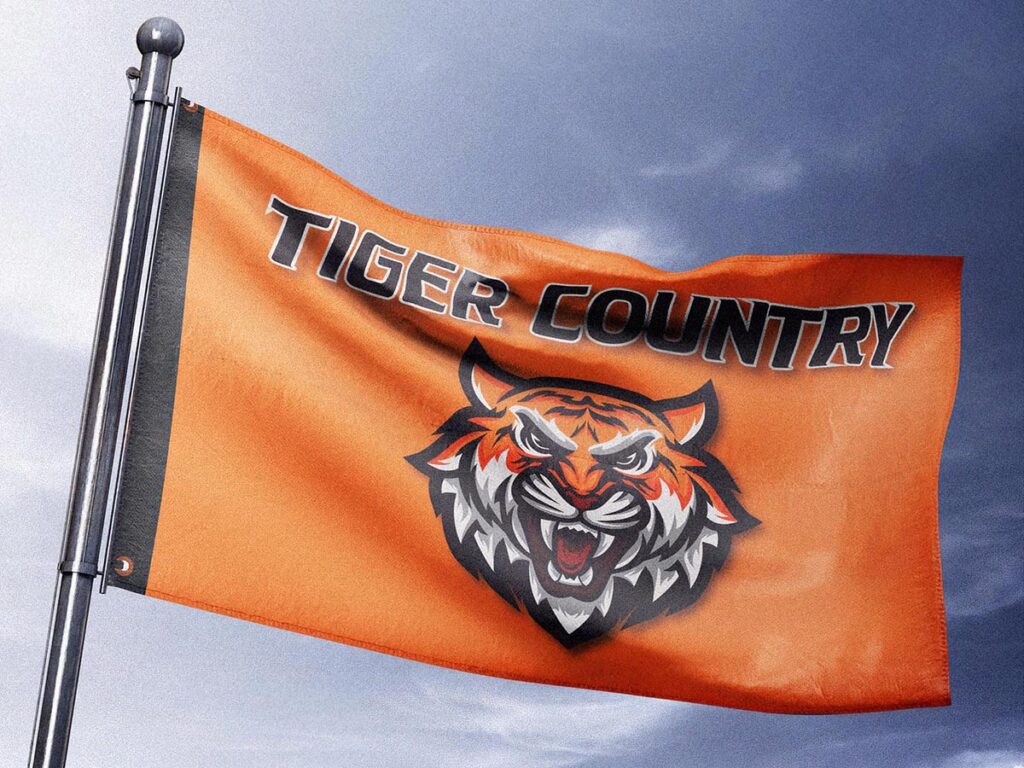 traditional flag tiger country